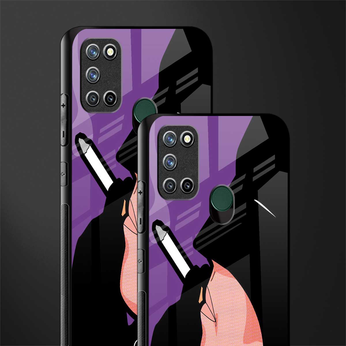 smoking batman glass case for realme 7i image-2