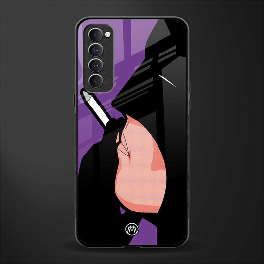 smoking batman glass case for oppo reno 4 pro image