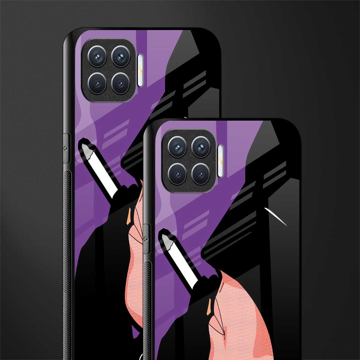 smoking batman glass case for oppo f17 image-2