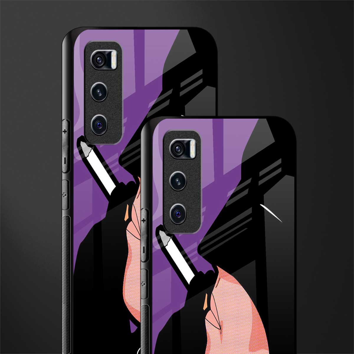smoking batman glass case for vivo v20 se image-2