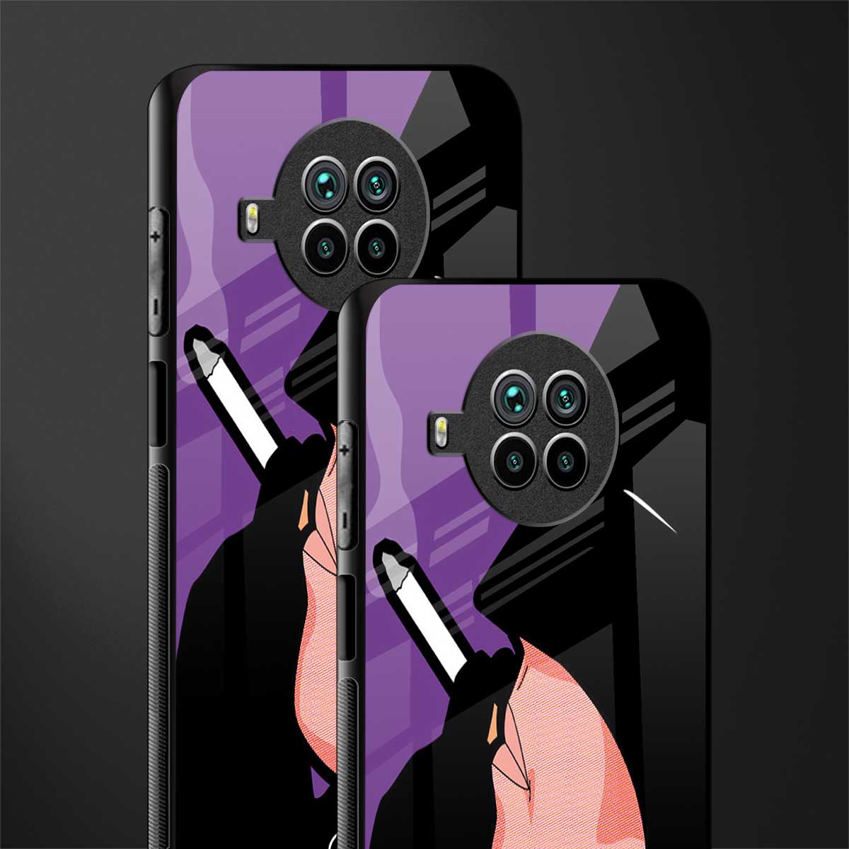 smoking batman glass case for mi 10i image-2
