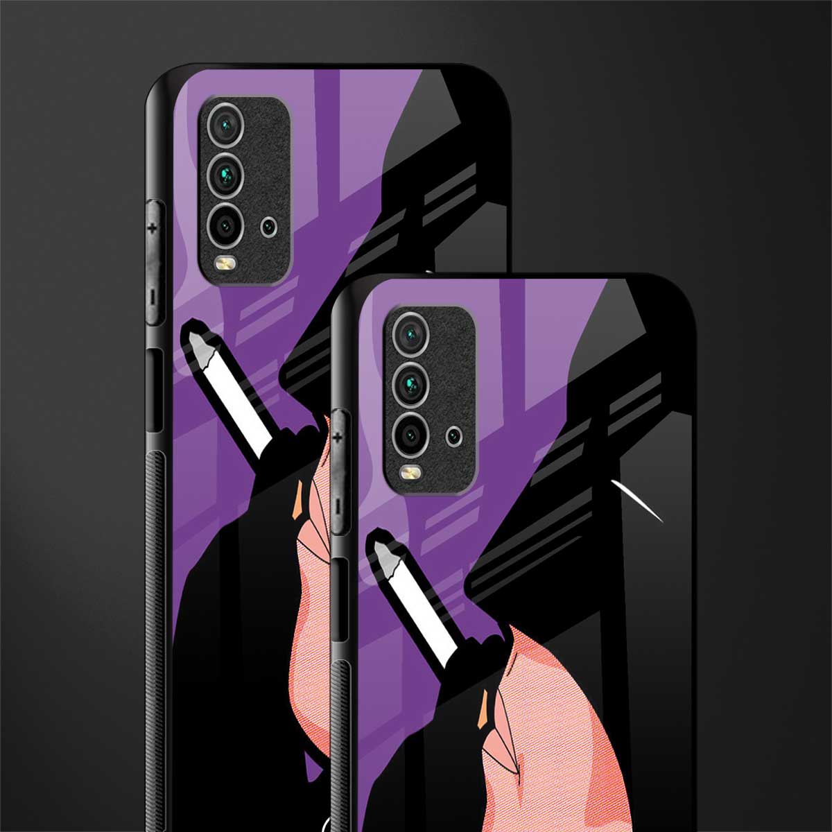 smoking batman glass case for redmi 9 power image-2