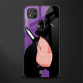 smoking batman glass case for redmi 9c image