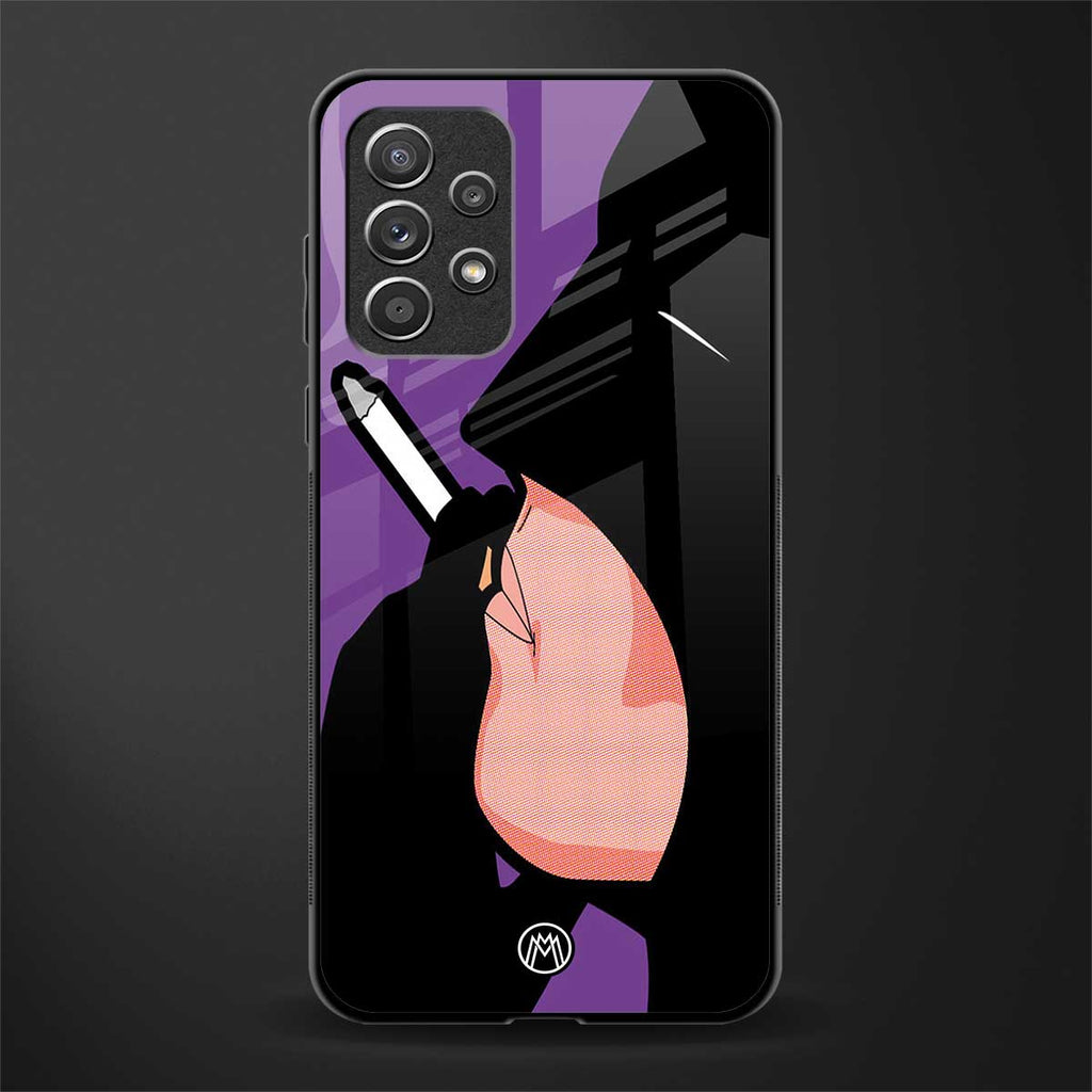 smoking batman glass case for samsung galaxy a52s 5g image