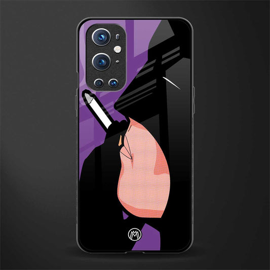 smoking batman glass case for oneplus 9 pro image