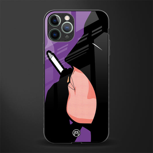 smoking batman glass case for iphone 11 pro image