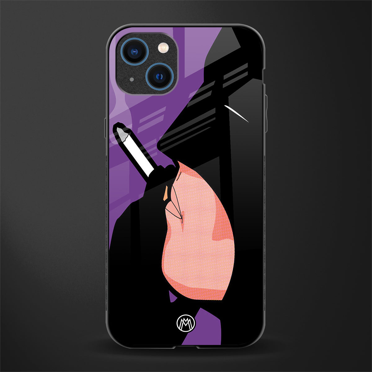smoking batman glass case for iphone 13 image