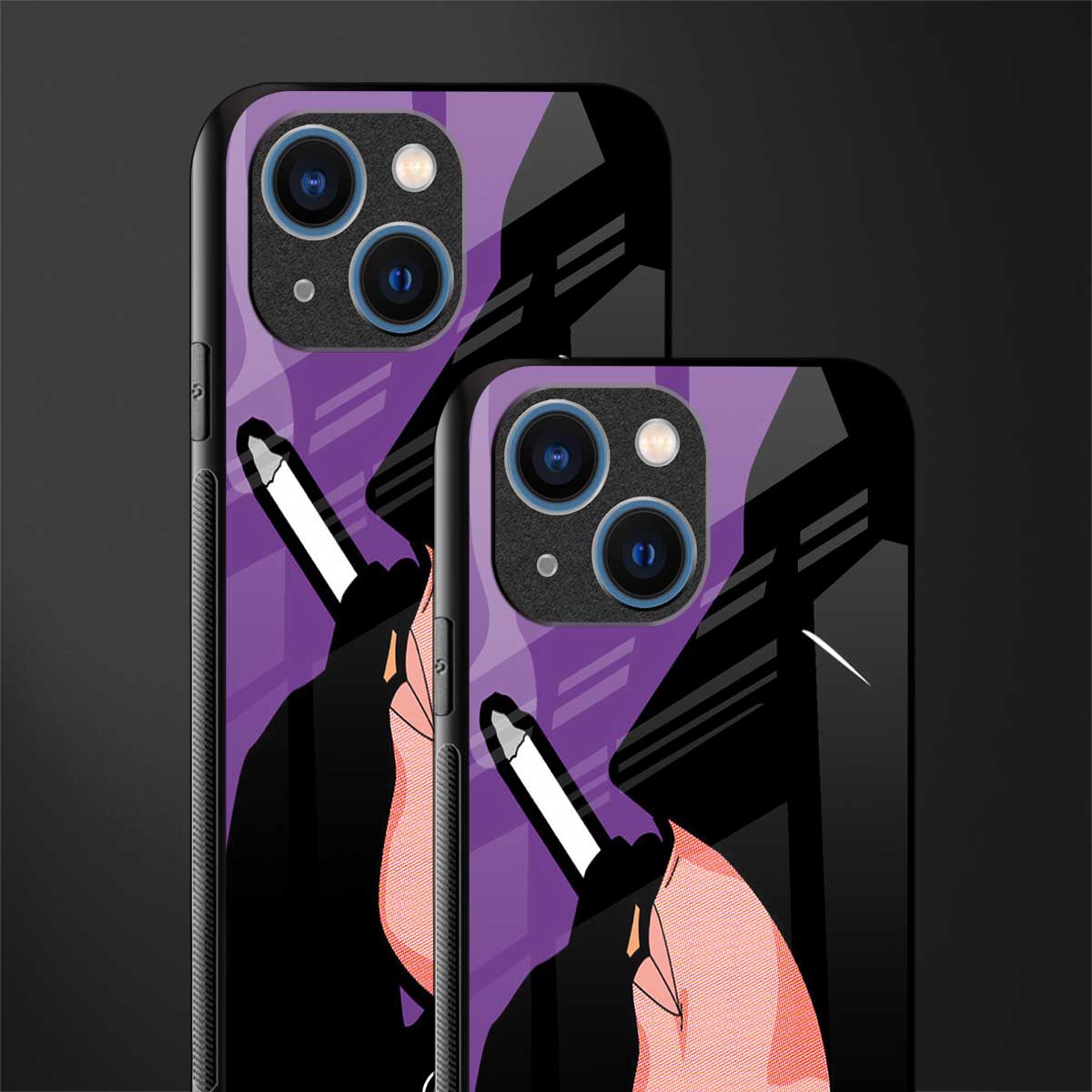 smoking batman glass case for iphone 13 mini image-2