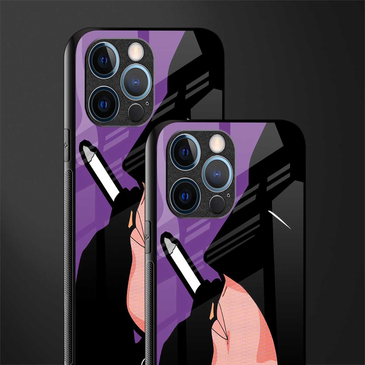 smoking batman glass case for iphone 14 pro image-2
