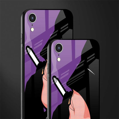 smoking batman glass case for iphone xr image-2