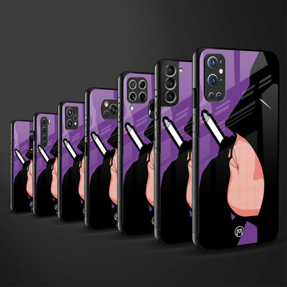 smoking batman glass case for iphone xs image-3