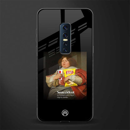 snaccident glass case for vivo v17 pro image