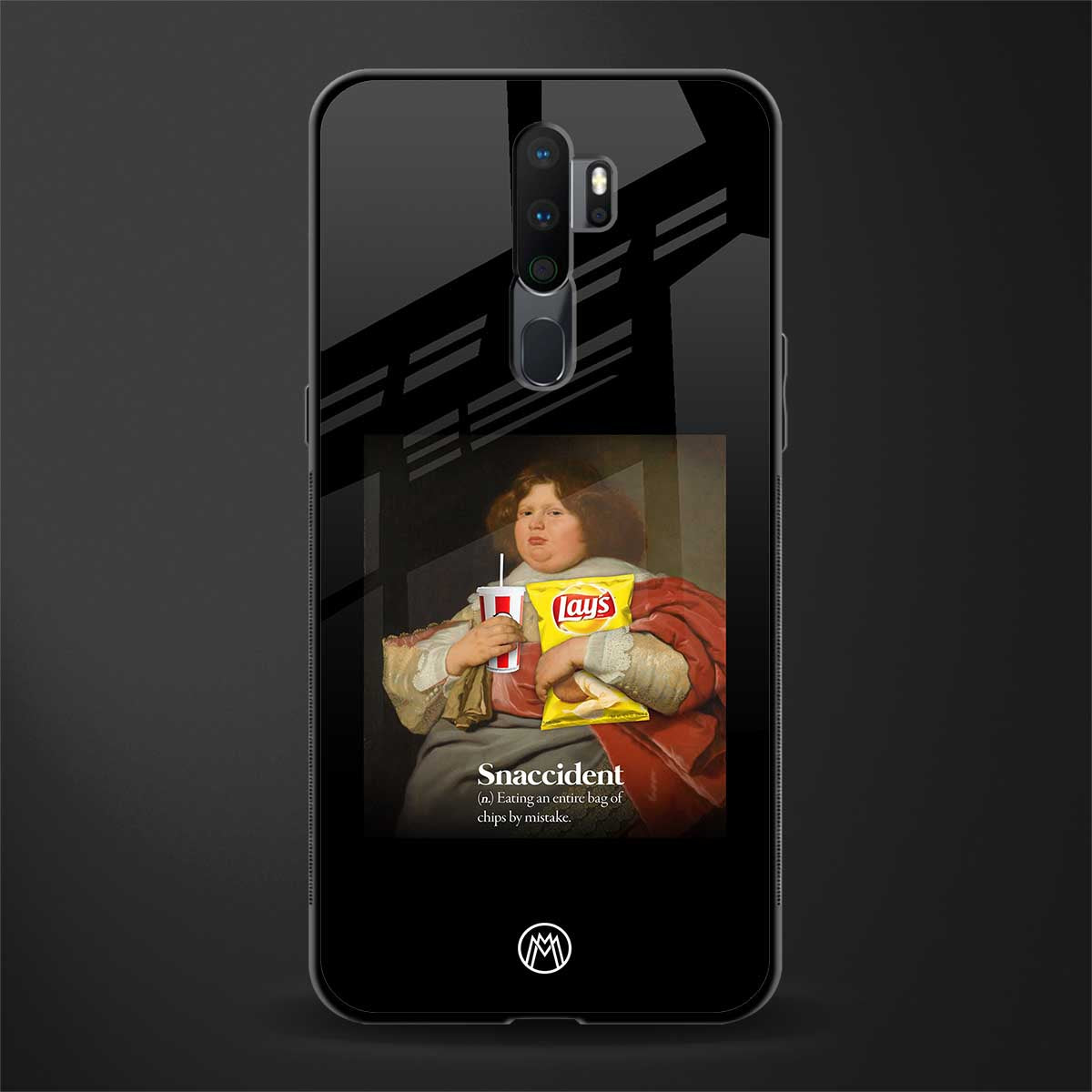 snaccident glass case for oppo a9 2020 image