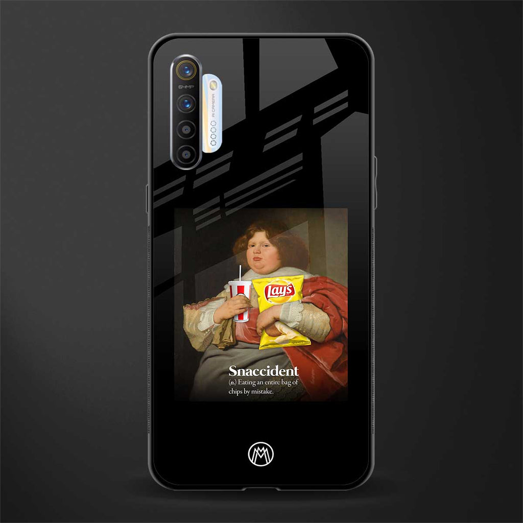 snaccident glass case for realme xt image