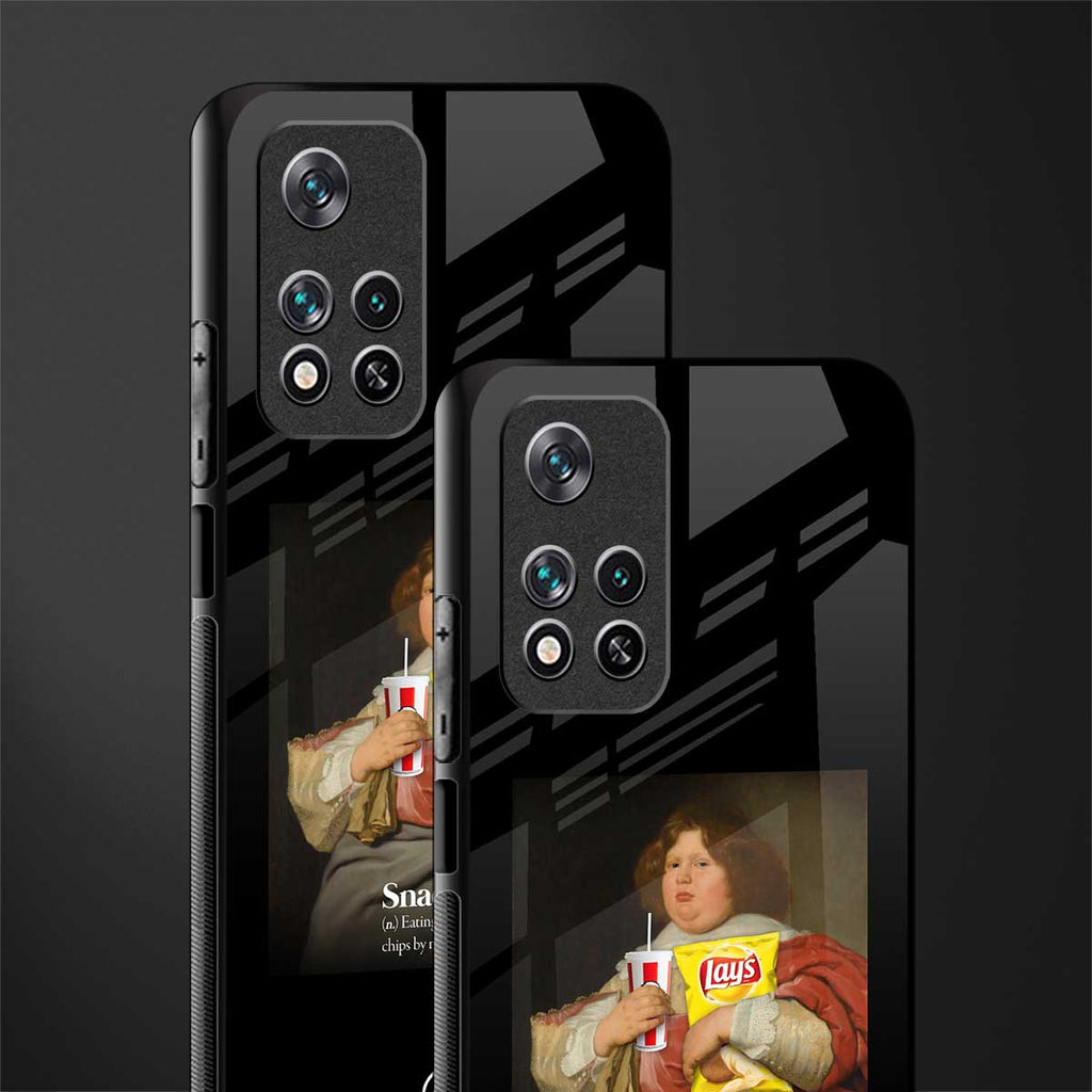 snaccident glass case for xiaomi 11i 5g image-2