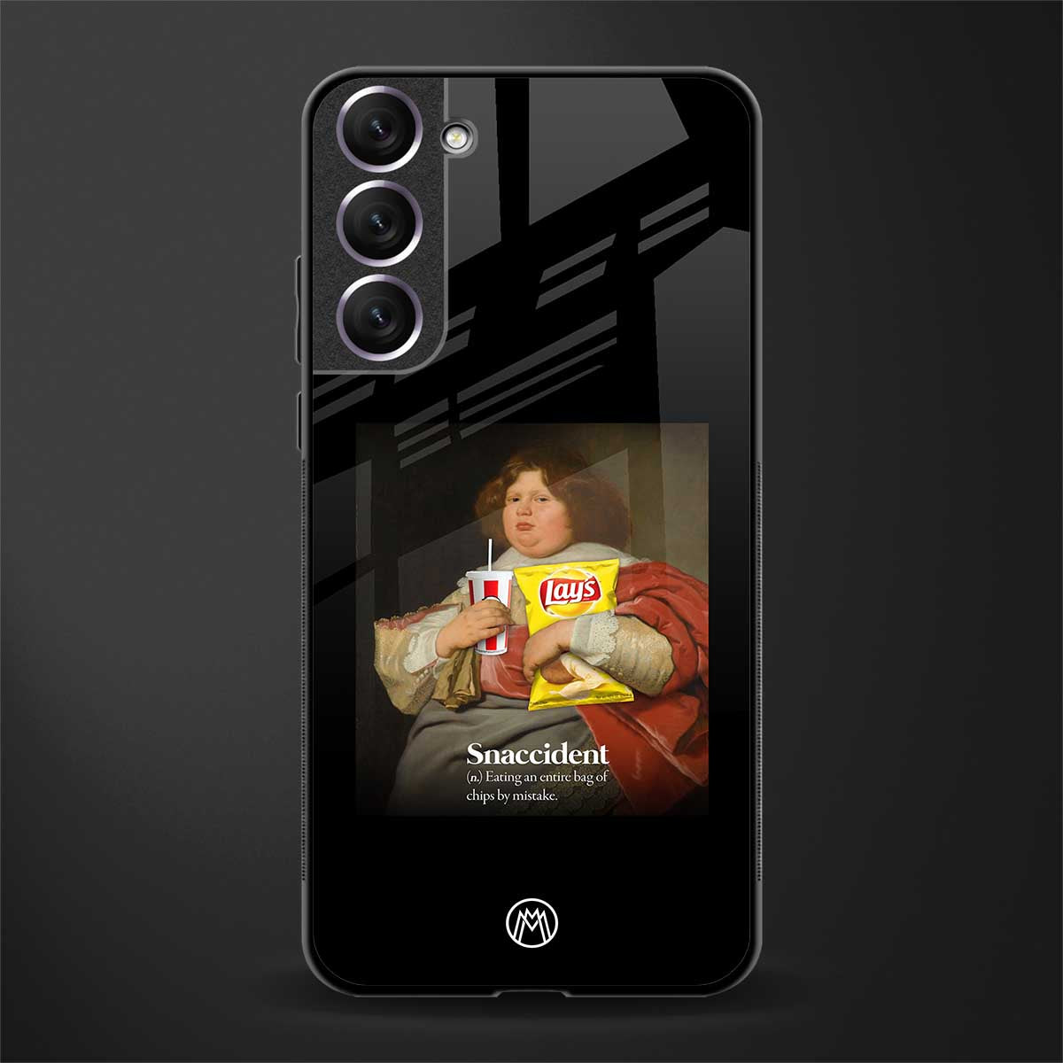 snaccident glass case for samsung galaxy s21 fe 5g image