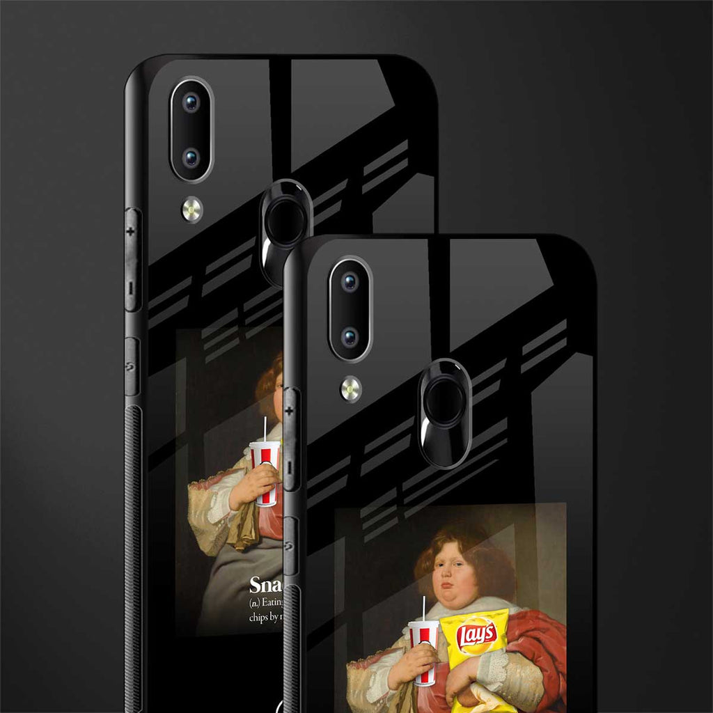 snaccident glass case for vivo y91 image-2