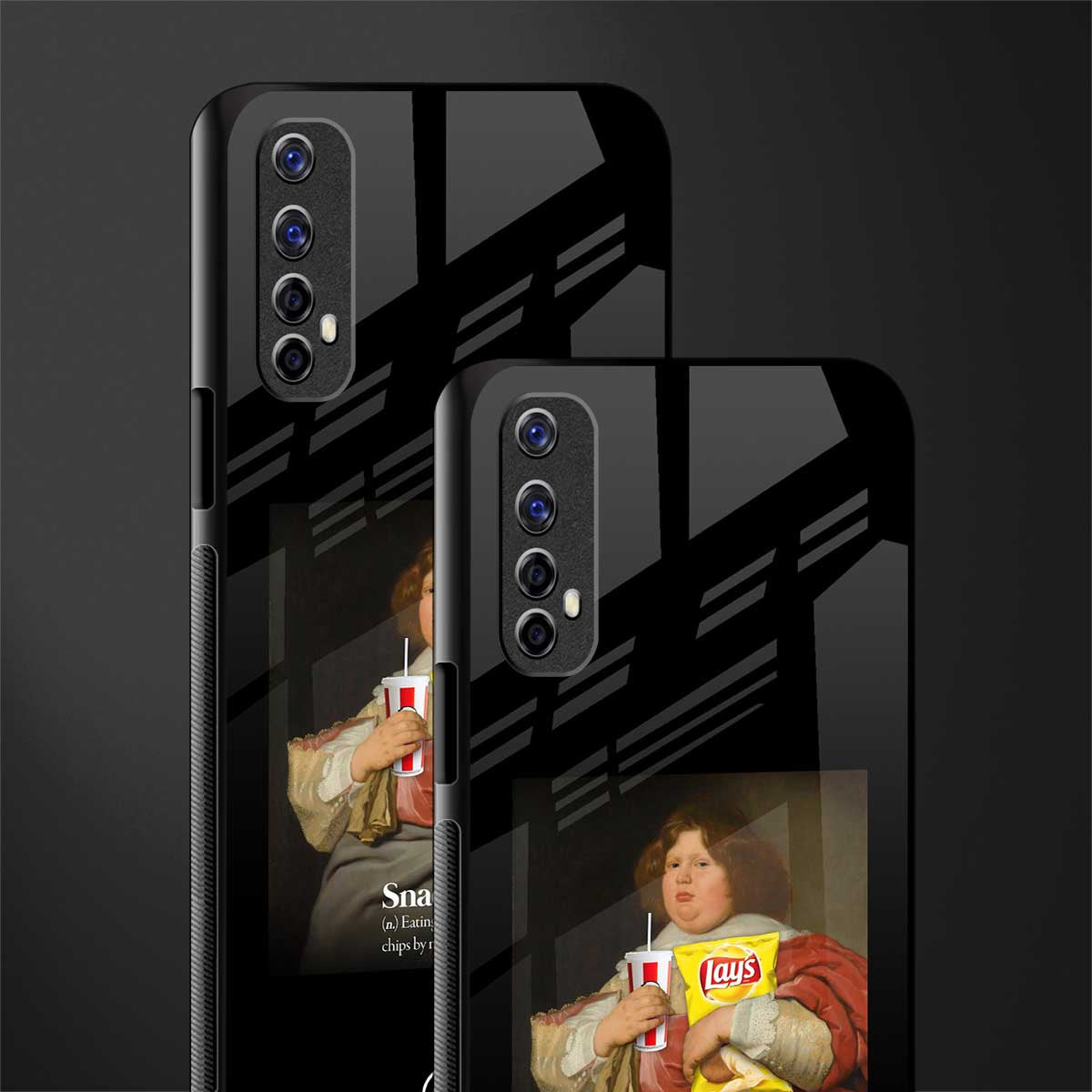 snaccident glass case for realme 7 image-2
