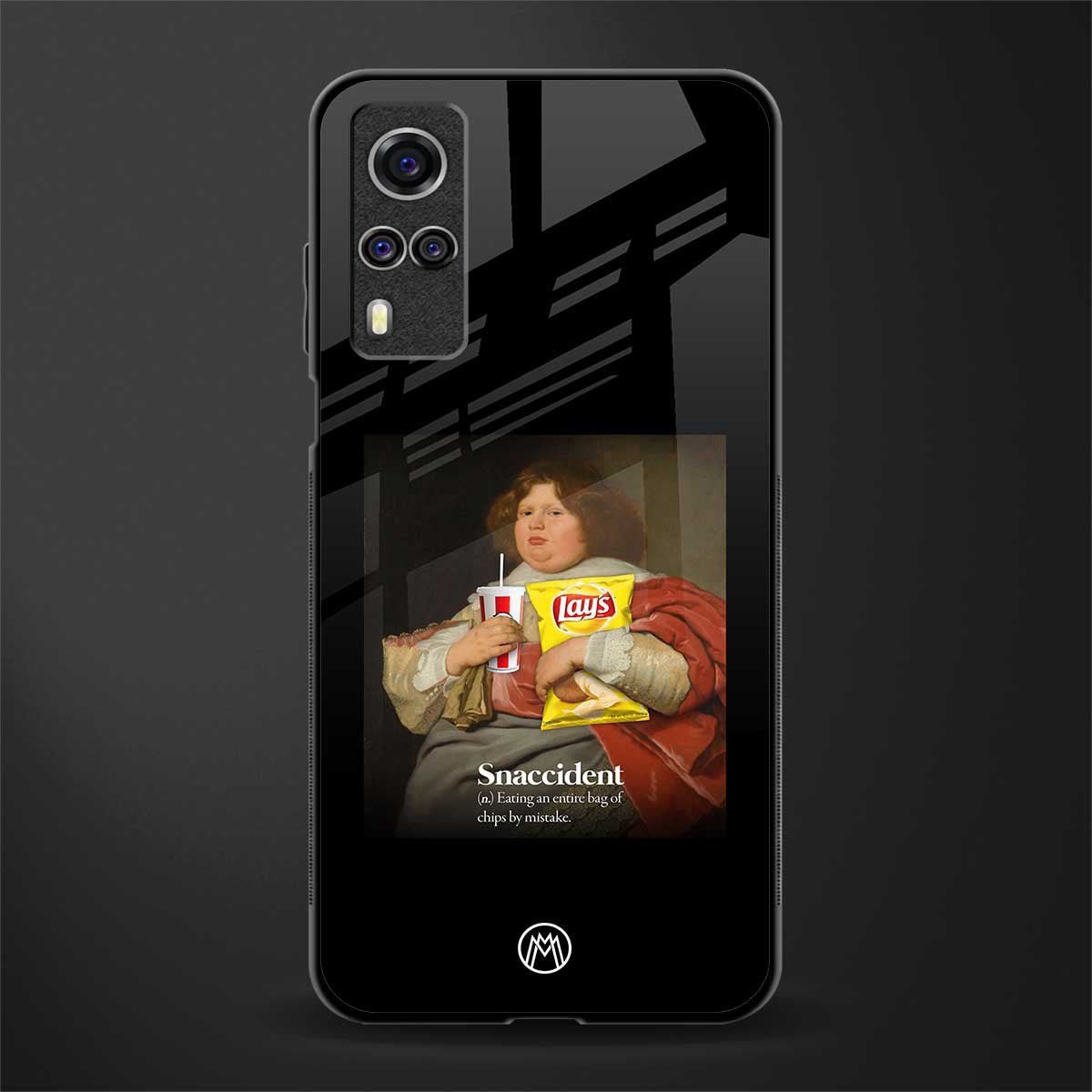 snaccident glass case for vivo y53s image