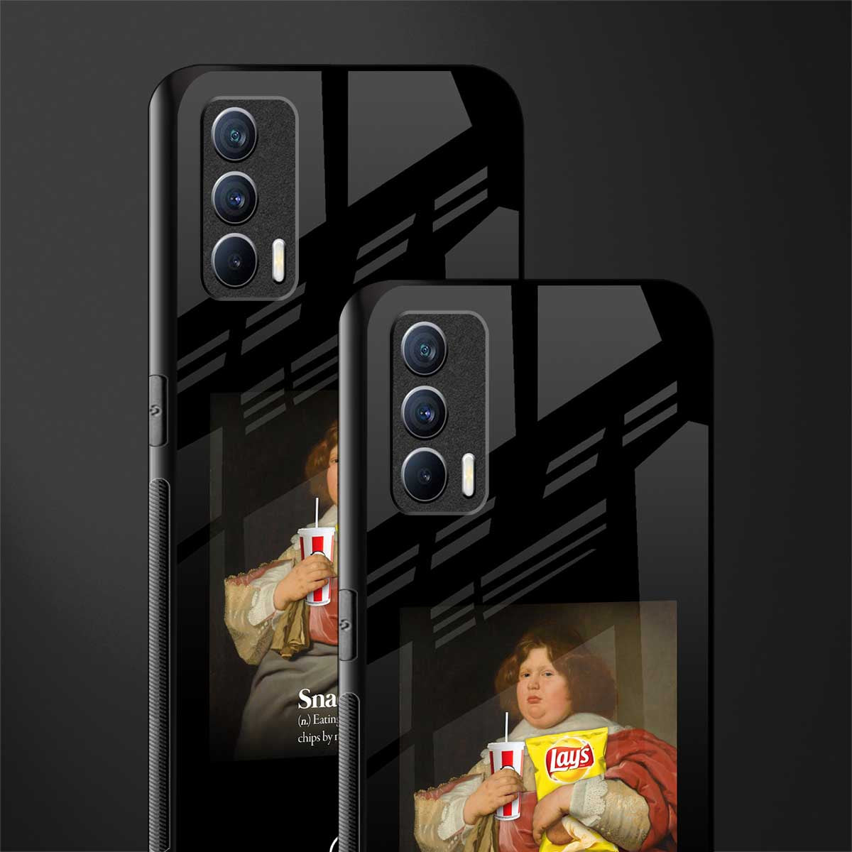 snaccident glass case for realme x7 image-2