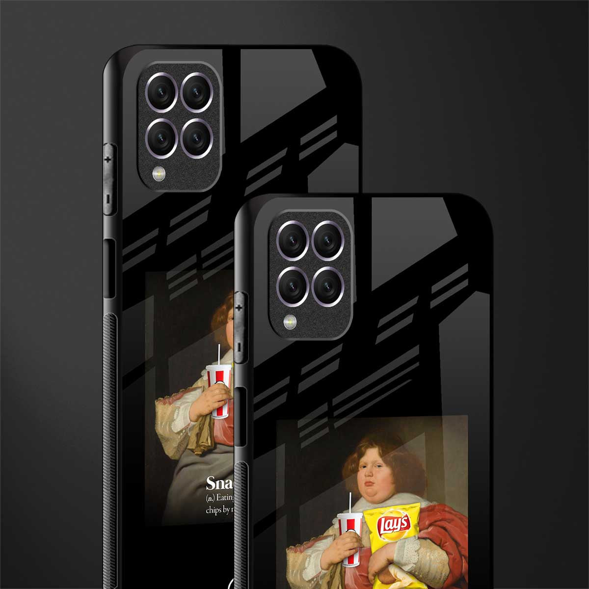 snaccident glass case for samsung galaxy f62 image-2