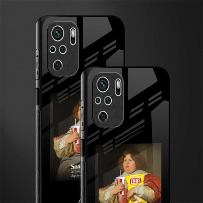 snaccident glass case for redmi note 10s image-2