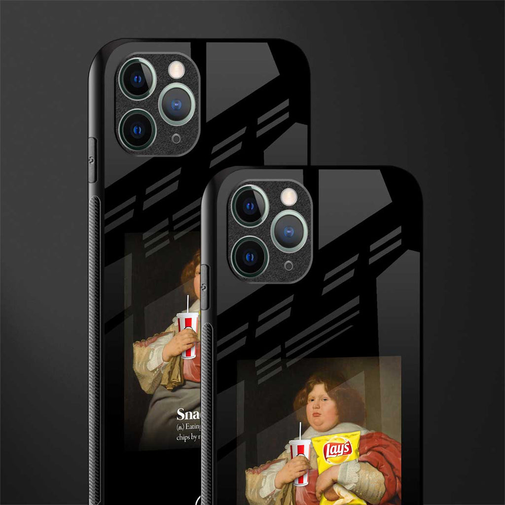 snaccident glass case for iphone 11 pro max image-2