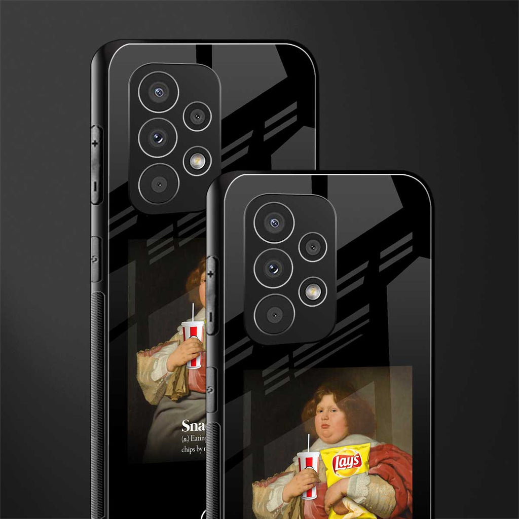 snaccident back phone cover | glass case for samsung galaxy a73 5g