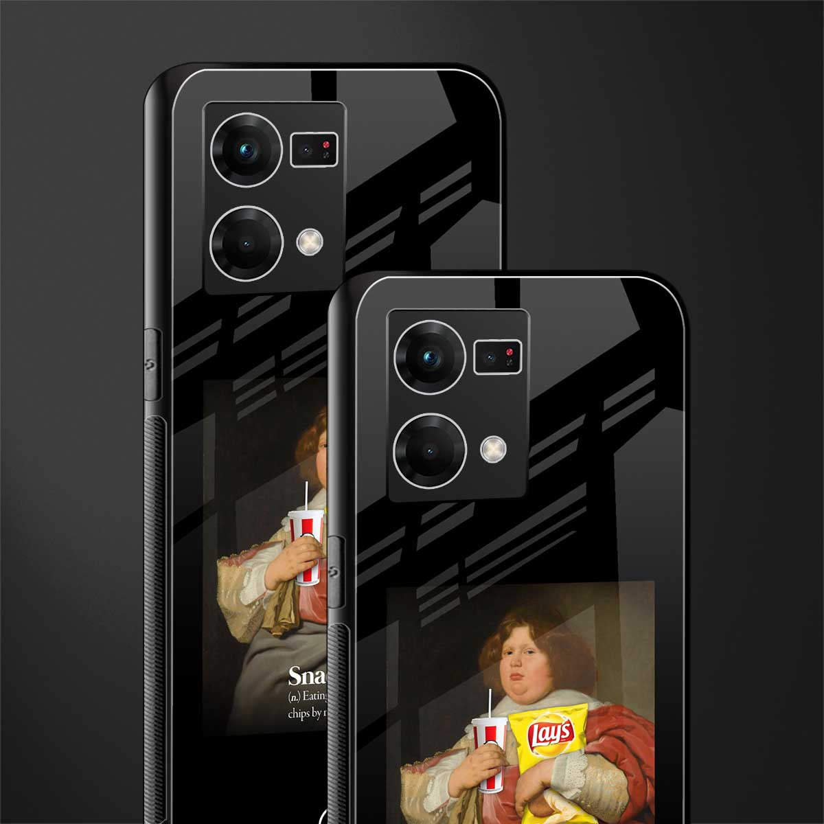 snaccident back phone cover | glass case for oppo f21 pro 4g