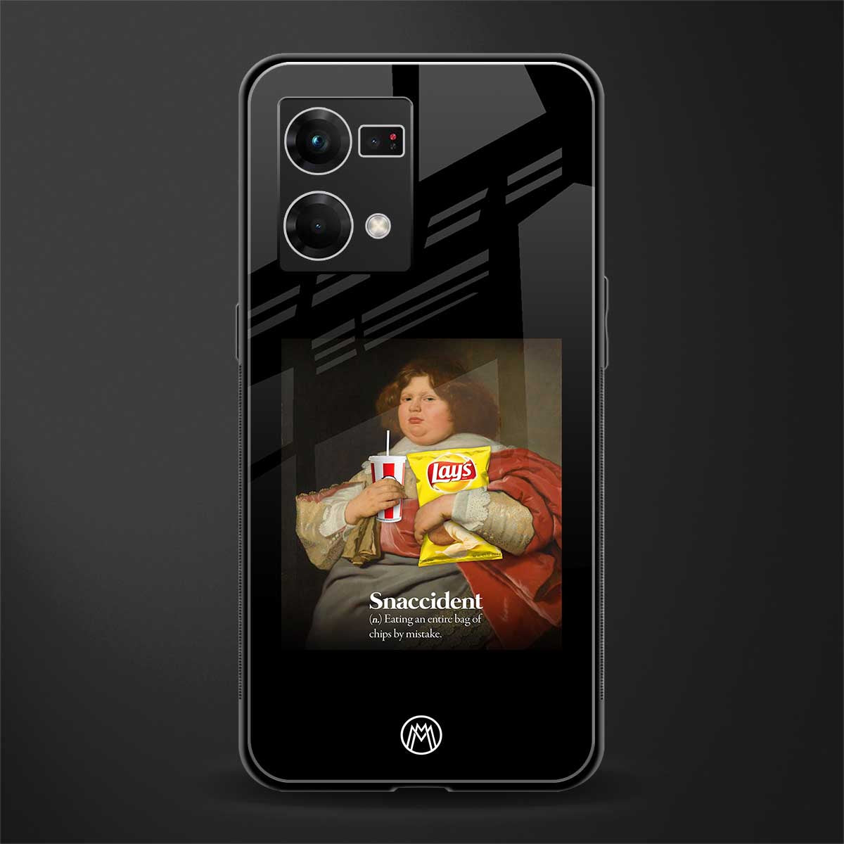 snaccident back phone cover | glass case for oppo f21 pro 4g