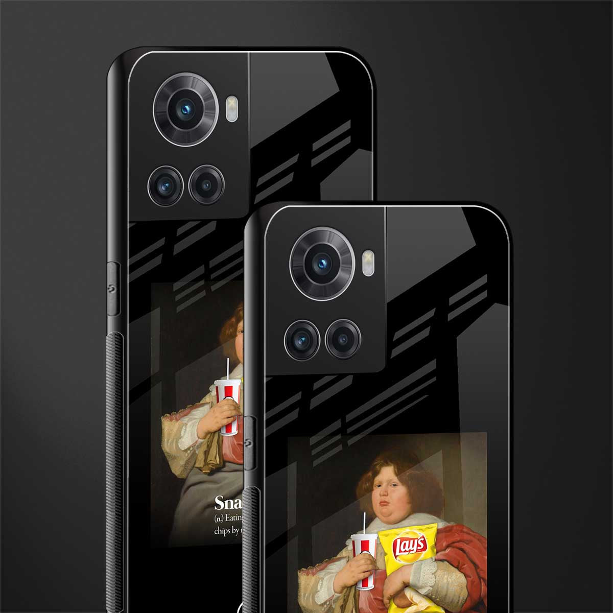 snaccident back phone cover | glass case for oneplus 10r 5g