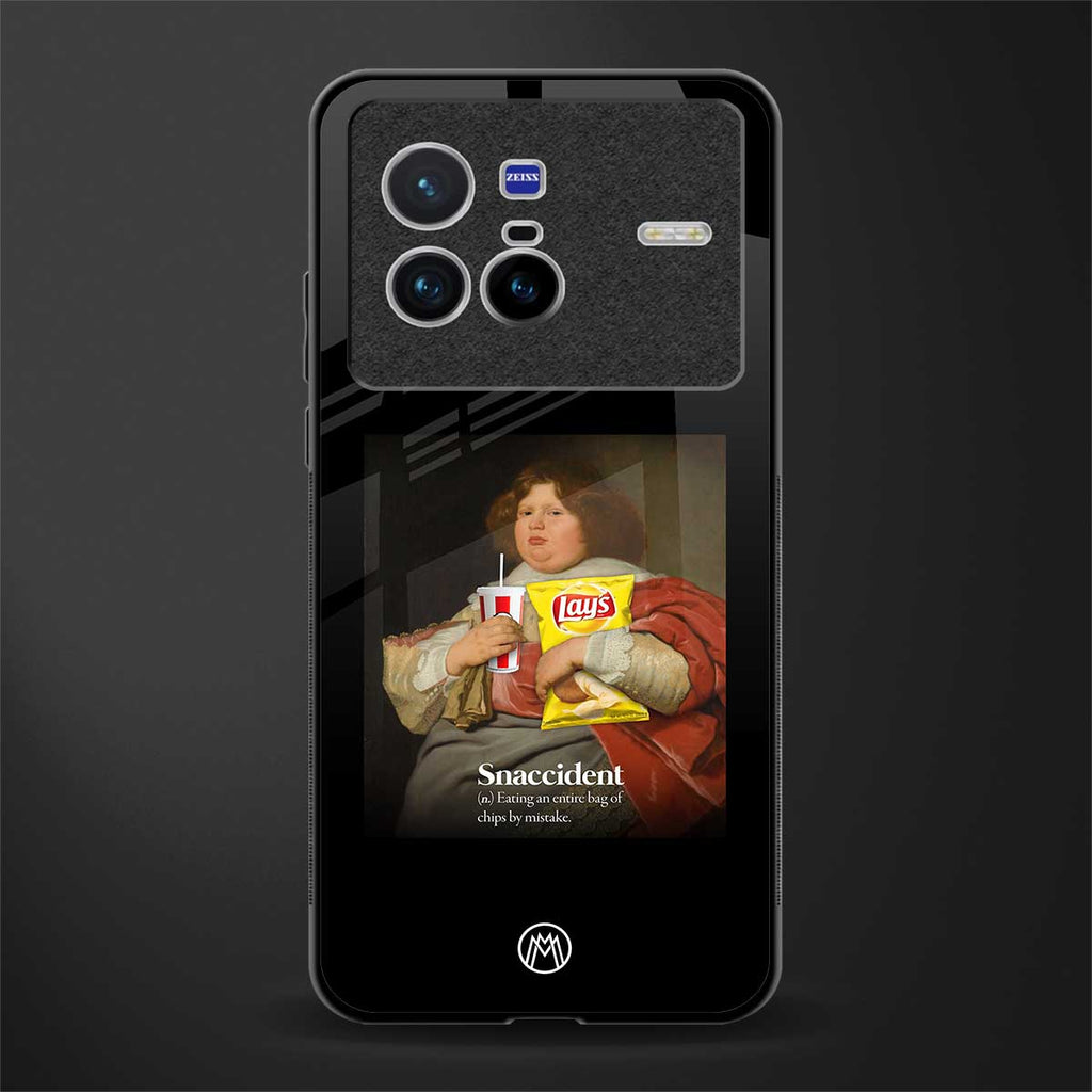 snaccident glass case for vivo x80 image