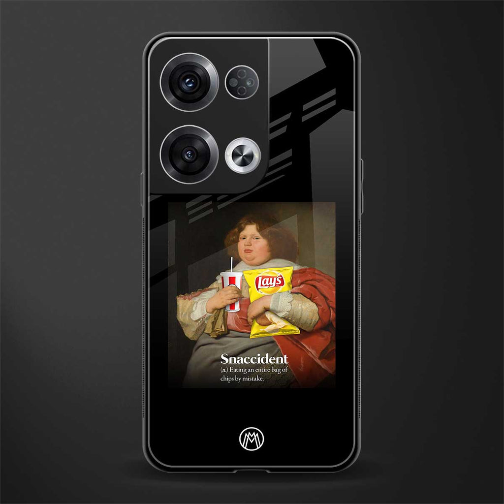 snaccident back phone cover | glass case for oppo reno 8 pro