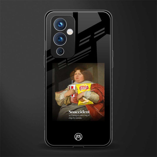 snaccident back phone cover | glass case for oneplus 9