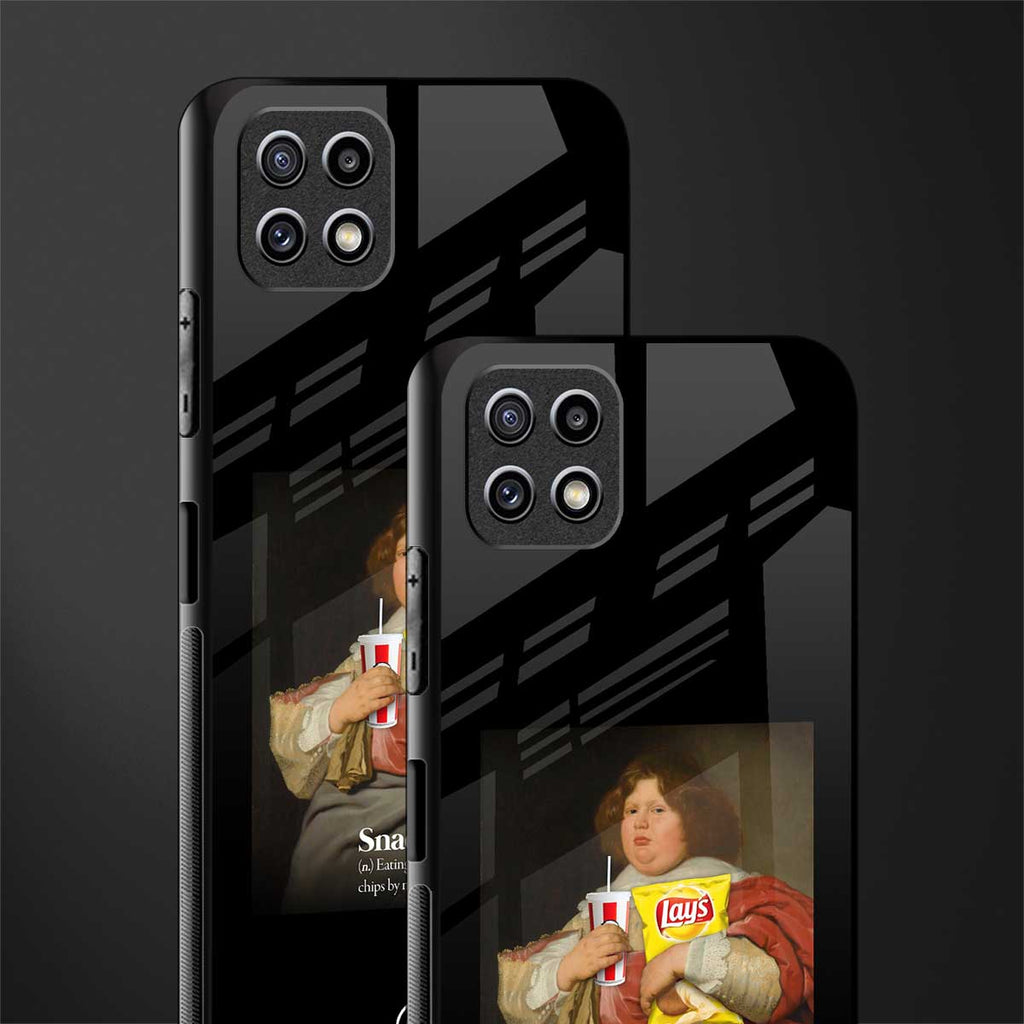 snaccident back phone cover | glass case for samsung galaxy f42