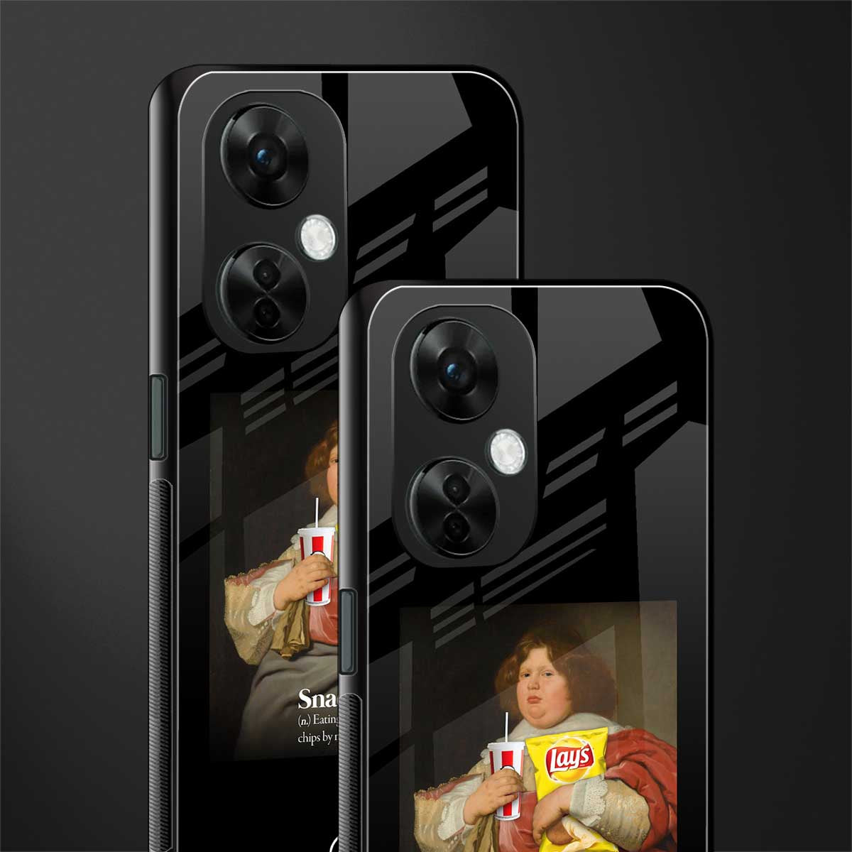 snaccident back phone cover | glass case for oneplus nord ce 3 lite