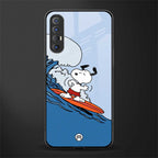snoopy surfing glass case for oppo reno 3 pro image