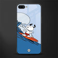 snoopy surfing glass case for realme c1 image