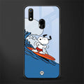 snoopy surfing glass case for realme 3 pro image