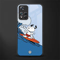 snoopy surfing glass case for xiaomi 11i 5g image