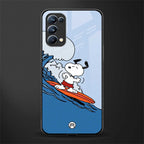snoopy surfing glass case for oppo reno 5 pro image