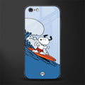 snoopy surfing glass case for iphone 6 plus image