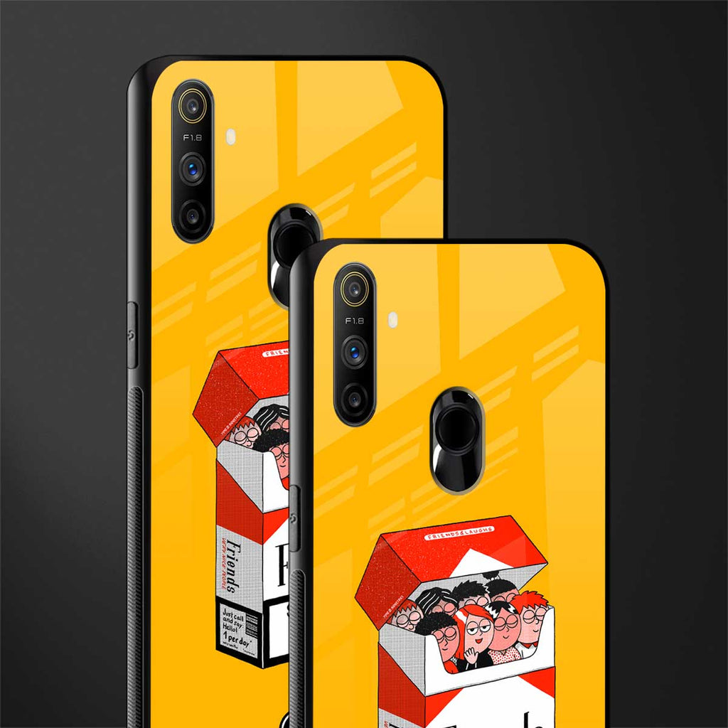 socializing can cause happiness glass case for realme narzo 10a image-2