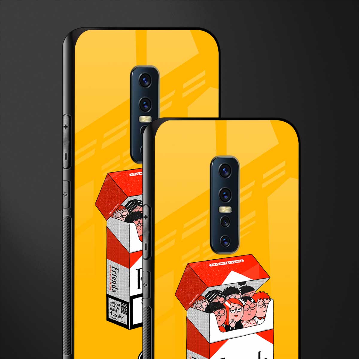 socializing can cause happiness glass case for vivo v17 pro image-2