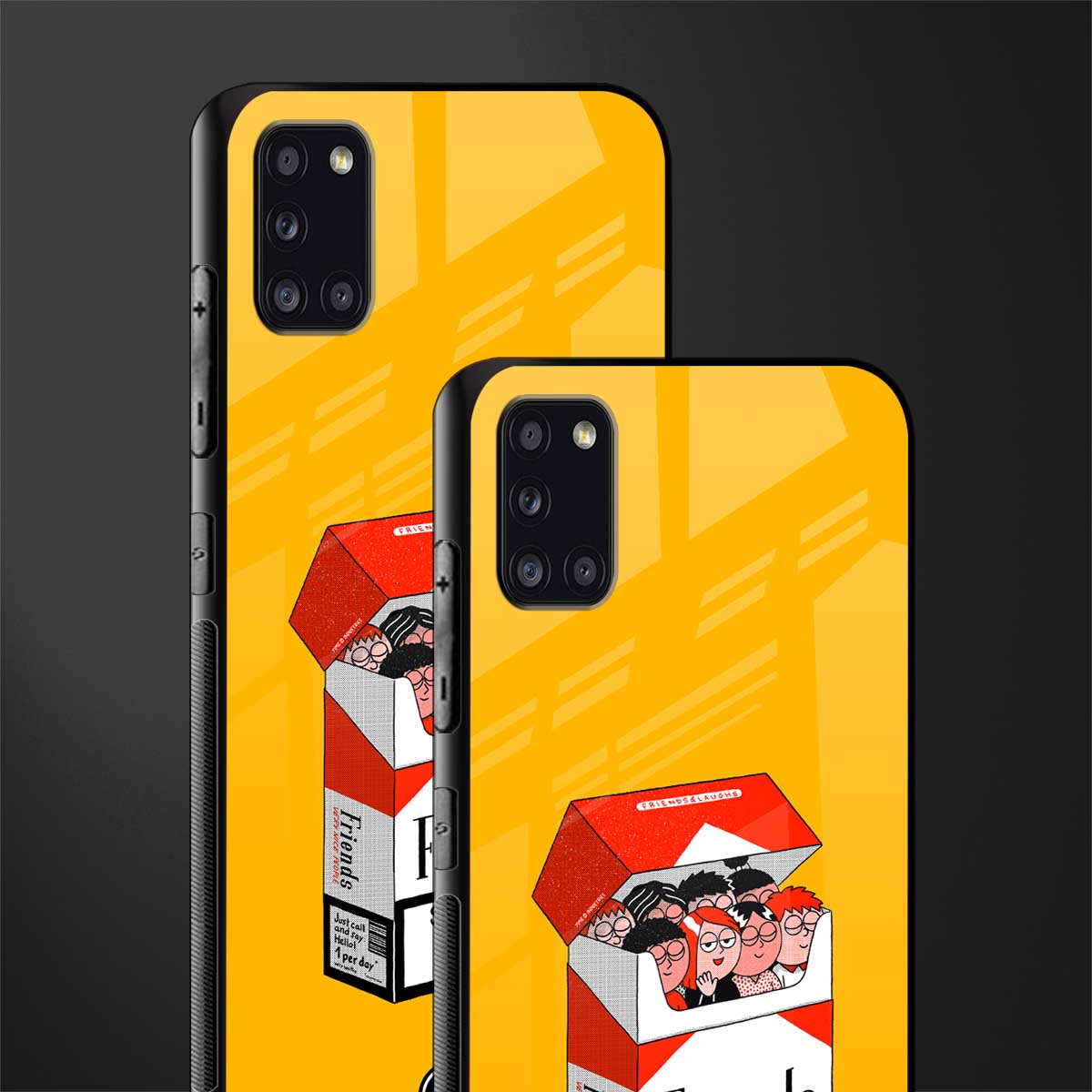 socializing can cause happiness glass case for samsung galaxy a31 image-2