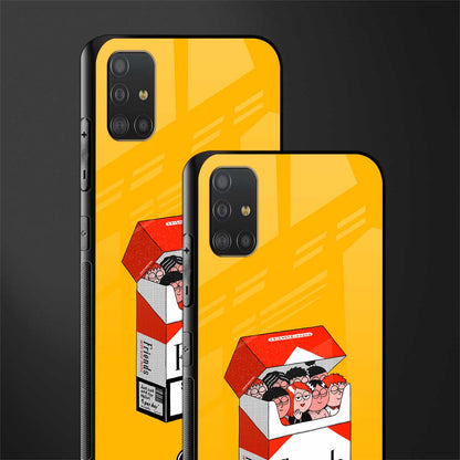 socializing can cause happiness glass case for samsung galaxy a51 image-2