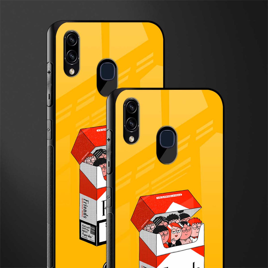 socializing can cause happiness glass case for samsung galaxy m10s image-2