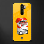 socializing can cause happiness glass case for redmi note 8 pro image
