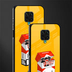 socializing can cause happiness glass case for redmi note 9 pro image-2
