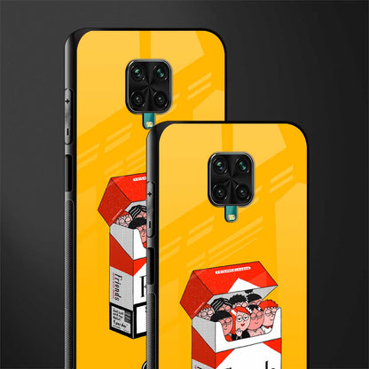 socializing can cause happiness glass case for redmi note 9 pro image-2